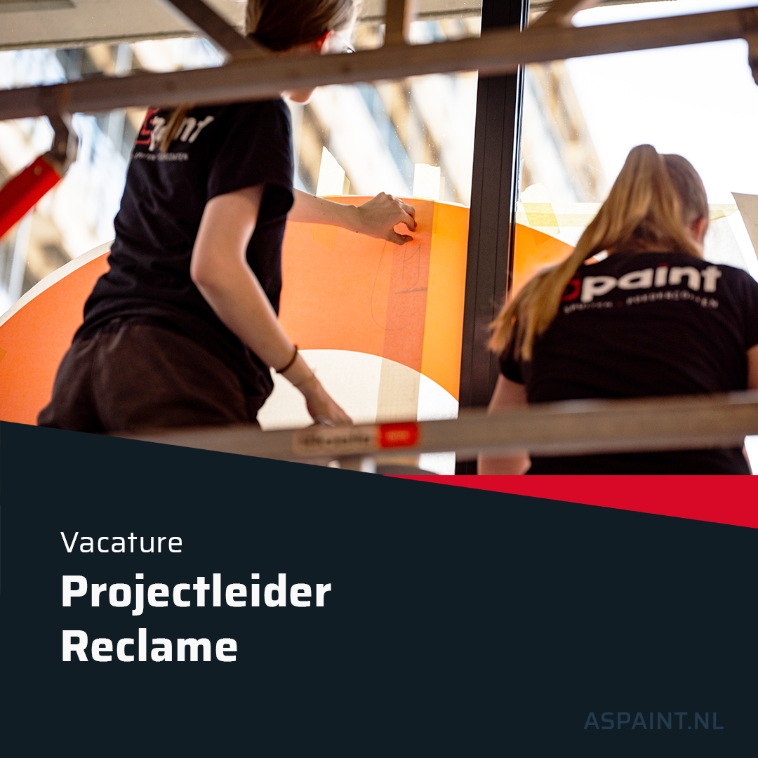 vacature, projectleider, projectmanager, sign, reclame,